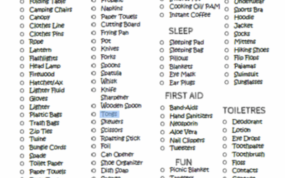 Ultimate Camping Packing List